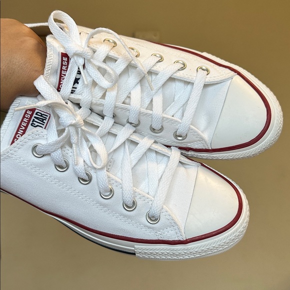 Converse All‎ Star Chuck Taylor Sneakers White Low Top Women's 9 Men's 7 NWOB - Picture 6 of 11